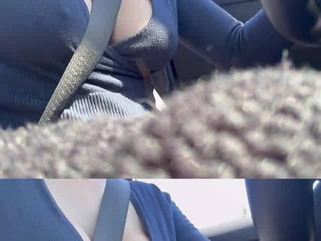 European Stepmom Artemisia Love Hawt Solo Car ride large concupiscent breasts