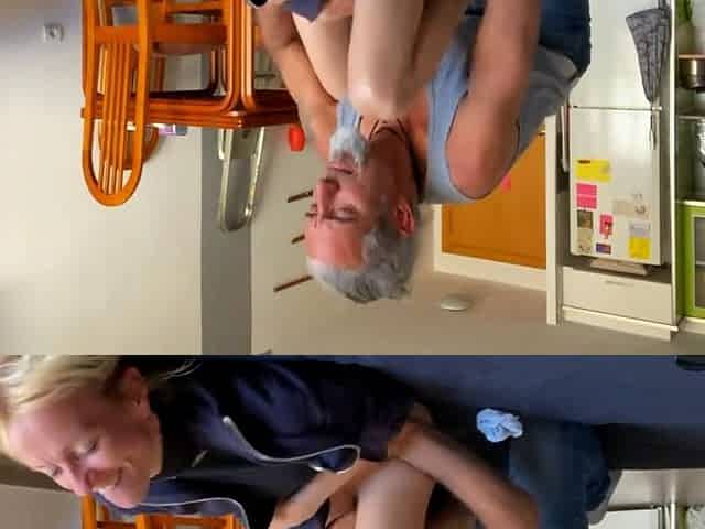 Blonde MILF's Three Orgasms and Creampie