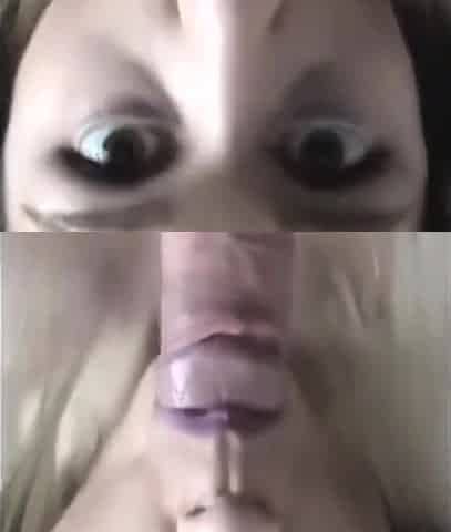 anal close up pov view of sensual blowjob bj with cum on pr