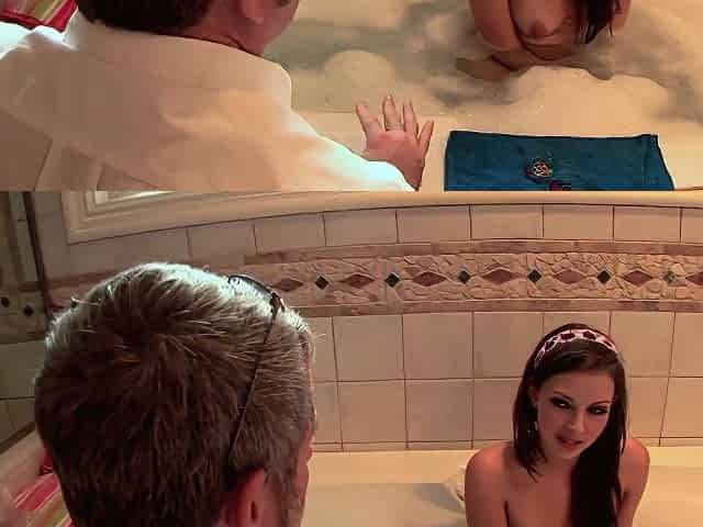 Sexy Brunette Beauty: Grandpa Fucker
