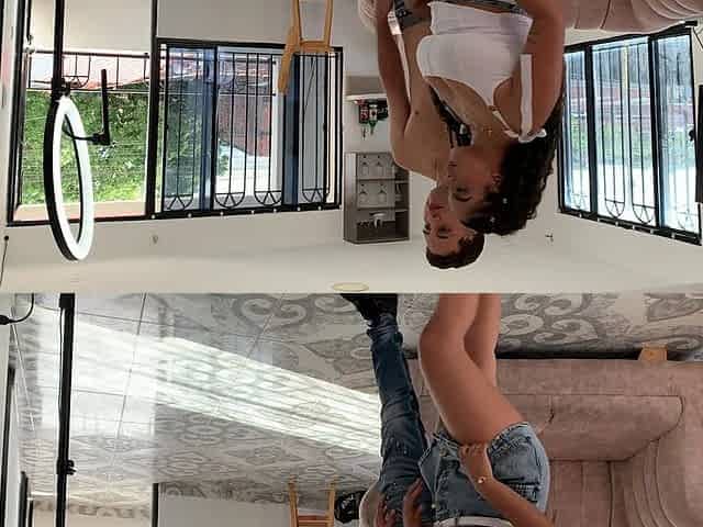 My Stepsister Asks Me for Help with Her Video for Social Networks and I Give Her a Live Fuck That Makes Her Squirt Away.