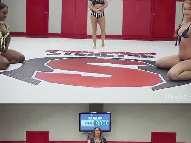 Kelli Provocateur And Cheyenne Jewel In Muscles, Wrestling