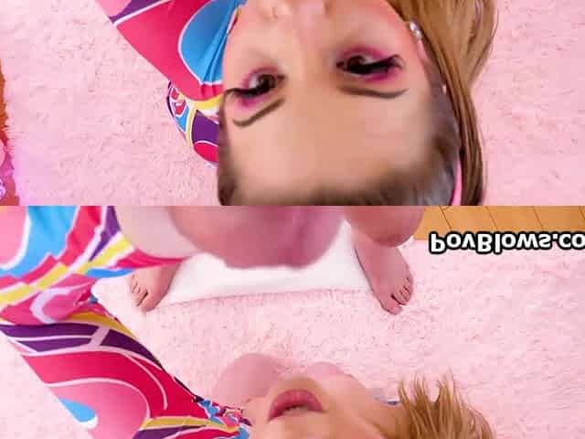 Big tit IRL doll bends over for knob