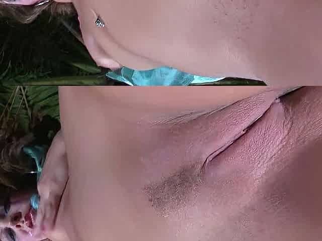 Extreme close up on her pussy taking toys