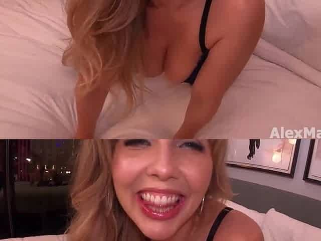 Golden-haired with Large Natural Breasts Orgasms Non Stop.