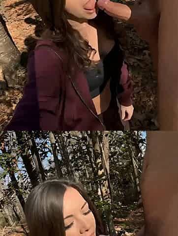 karen fuck in the forest