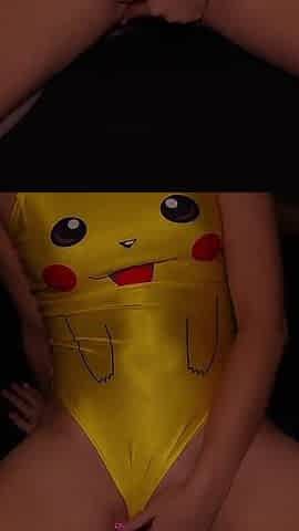 Pikachu Girl Masturbating Pussy