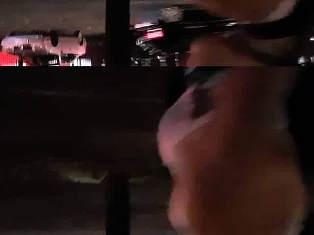 Big tit brunette sucks a big cock POV