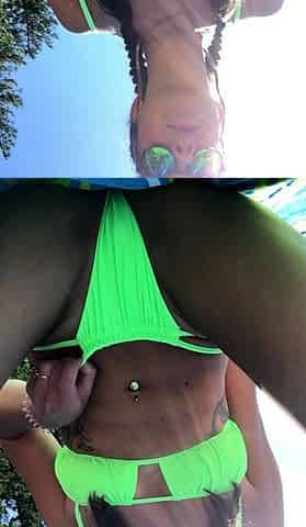 Busty brunette solo masturbation