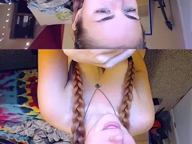 Lovely Amateur teen brunette masturbating outdoor