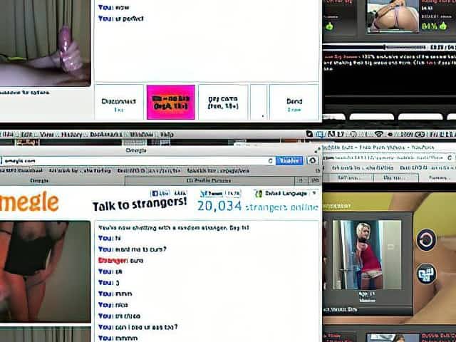 Huge load, on omegle with a hot babe
