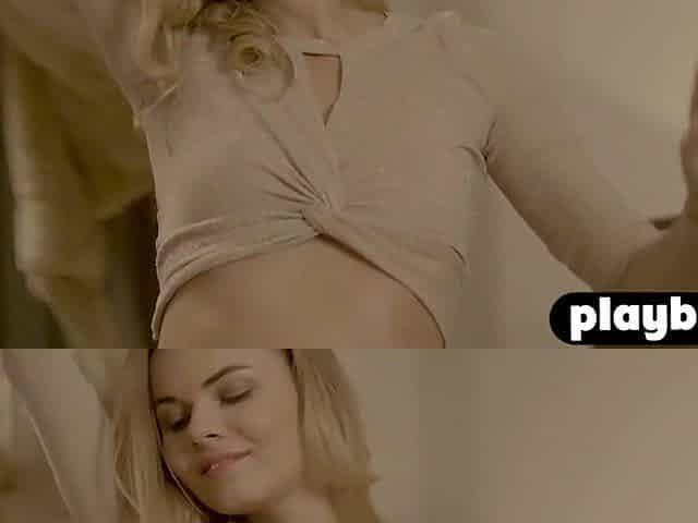 Tiny blond chick exposing awesome body and hawt mother I'd like to fuck disclosed her body