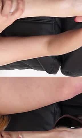 Young Russian Girl Footjob and Cumshot