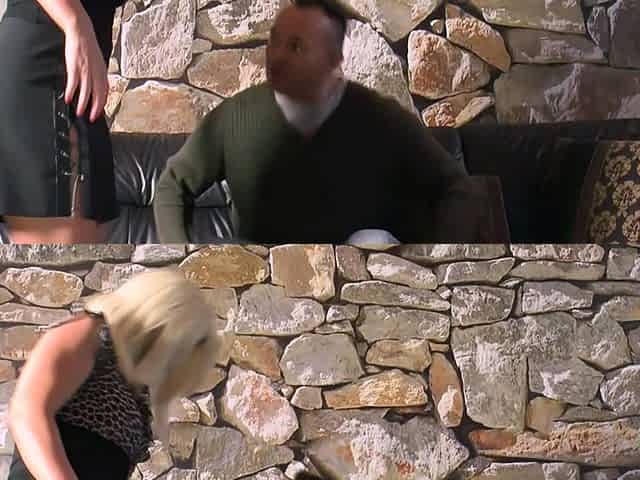 German blonde milf persuaded to have sex on the street