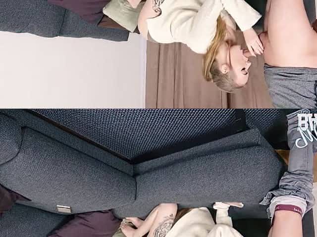 Couple Having A Quicky And The Girl Swallows! With Miss Banana