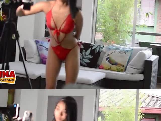 Carol Petite - Small Slender Wench 1st BWC Stretch Snatch Latin chick Casting