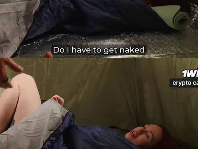 Wild campout with step mom! Stepson shares bed for facial, heavy porn.
