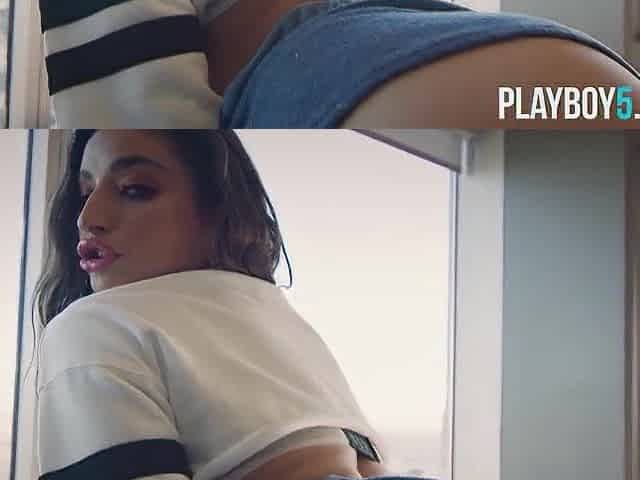 Small body latin teen pornstar exposes her constricted vagina and butt