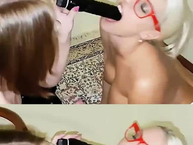 AMATEUR BIGTIT BLONDE TEEN MASTURBATES IN STALKINGS