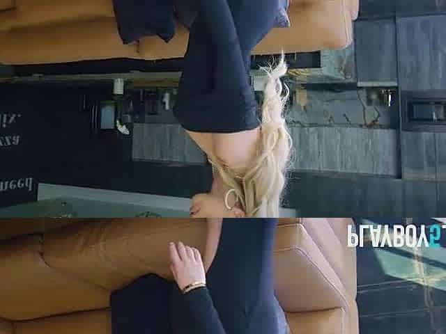 Teen honey Allie Nicole exposes excellent bubble ass for Playboy