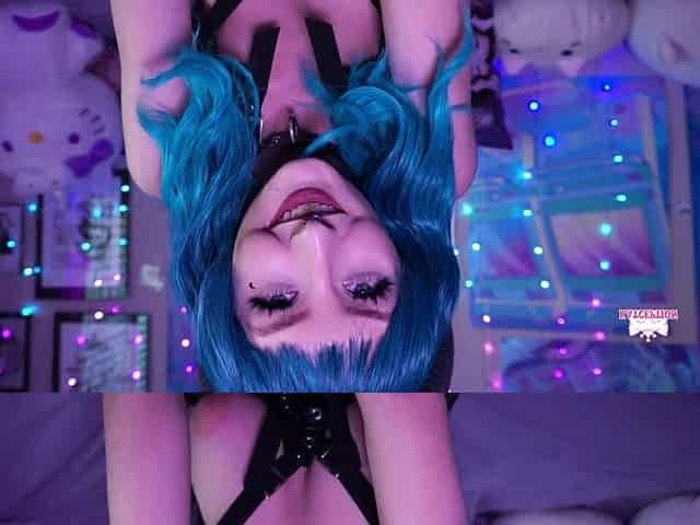 BLUE HAIR WENCH social distancing JOI and Cum Countdown
