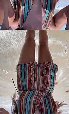 Amateur striptease and Solo masturbation