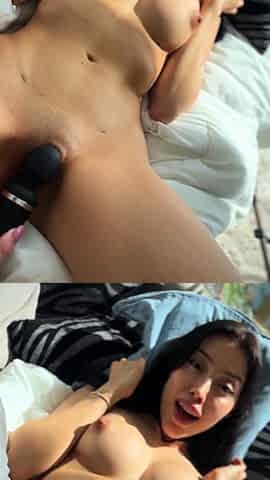 Blonde and brunette lesbians licking and sucking pussy