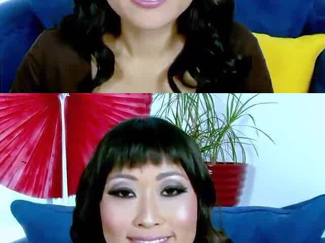 Marvelous Oriental beauty drilled by a ebony stud with a large schlong