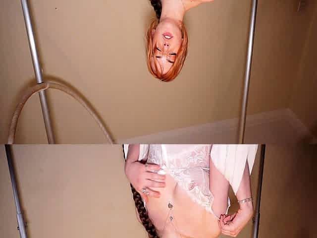 Amateur blondie solo anal masturbation