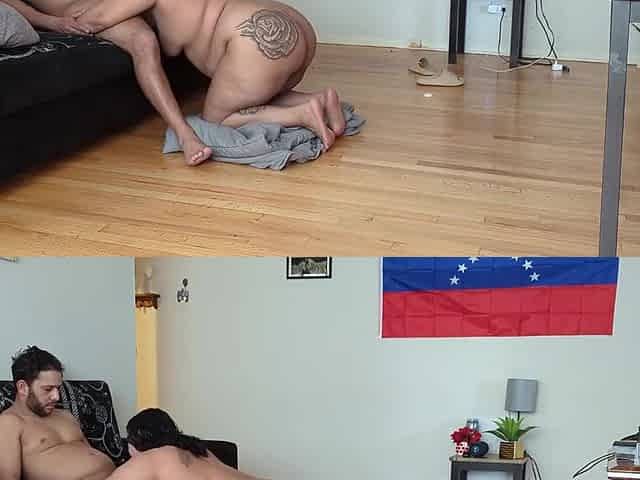Llegando Y Lo Encuentro Desnudo Y Se Chupo Muy Rika Polla With Pollas Grandes, Bbw Latina And Lina Latina