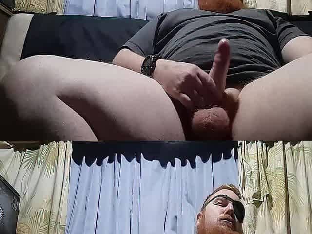 Redhead uncut dick Groaning and cumming very hard