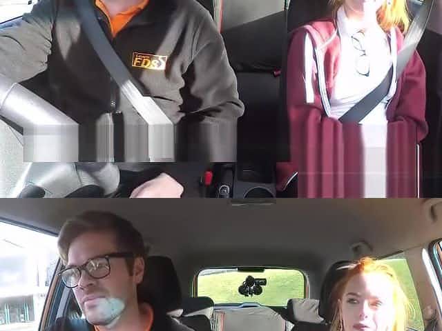 Pale phat ass redhead fucks instructor