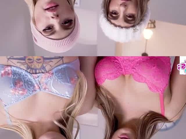 Snow Bunnies Anna Claire Clouds & Penelope Kay Snowball Stepbro's Cum