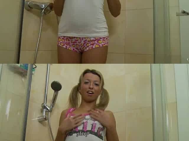 Slender Teen Faby O Takes A Washroom & Ends Up Masturbating!