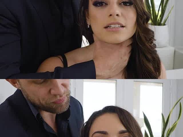 Sensual brunette shares rough anal deepthroat squirting hardcore passion