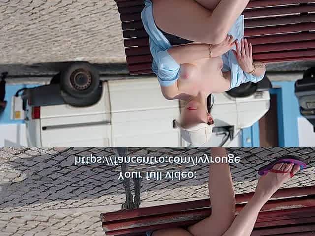 Flashing tits in risky public