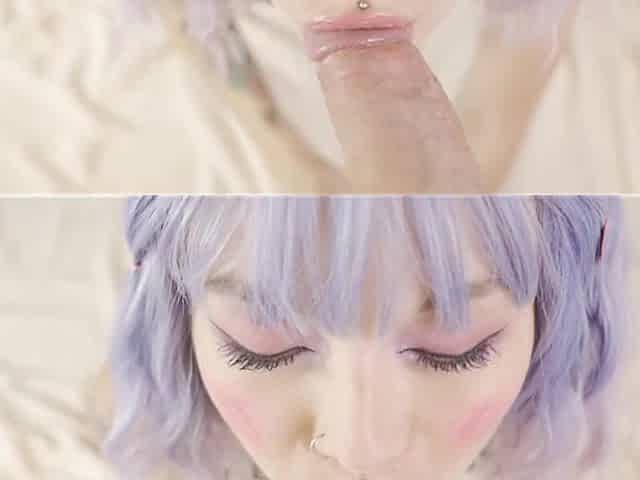 Teen Gives Juicy Blowjob and Facial. Karneli Bandi