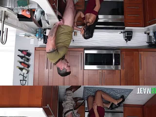 G I Joey, Mandy Waters And Claire Black In Pleasuring Bearded Dude On The Couch