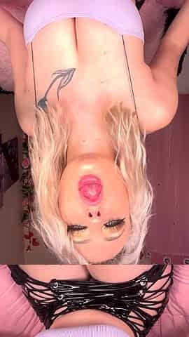 Big Boobed Blonde Masturbates With A Dildo In The Bathroom
