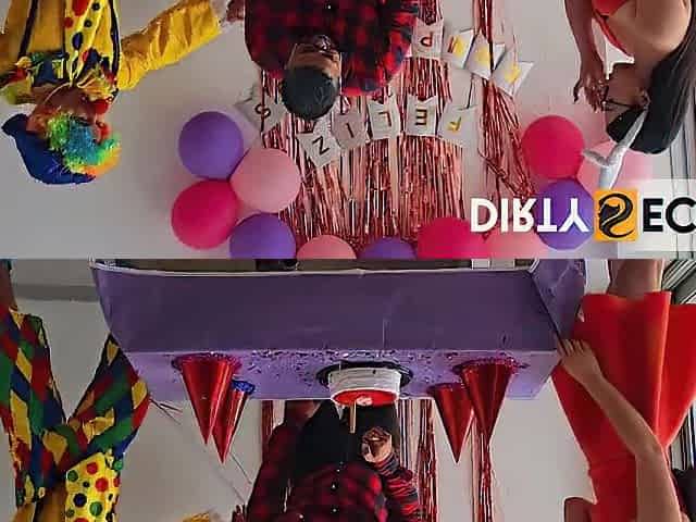 I ORGANIZE A BIRTHDAY SURPRISE FOR MY STEPDAUGHTER AND THAT BABE BANGS THE ENTERTAINER.