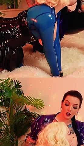 Backstage - Behind the Scenes - Latex Rubber Lesbian Porn Making Video Process