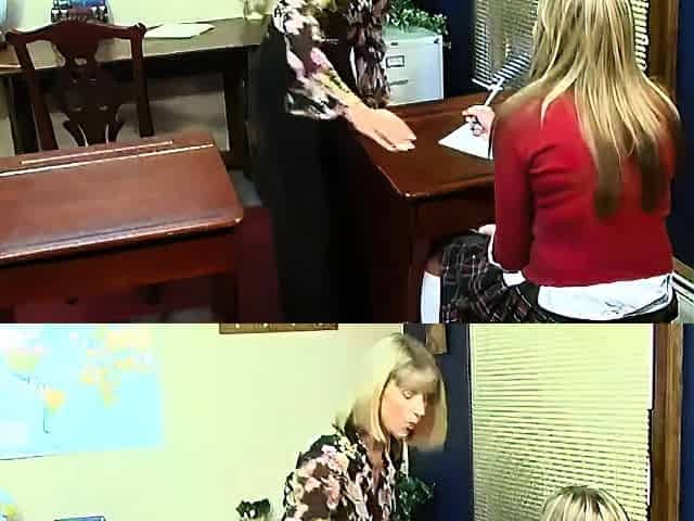 Fetish lesbians spanking time