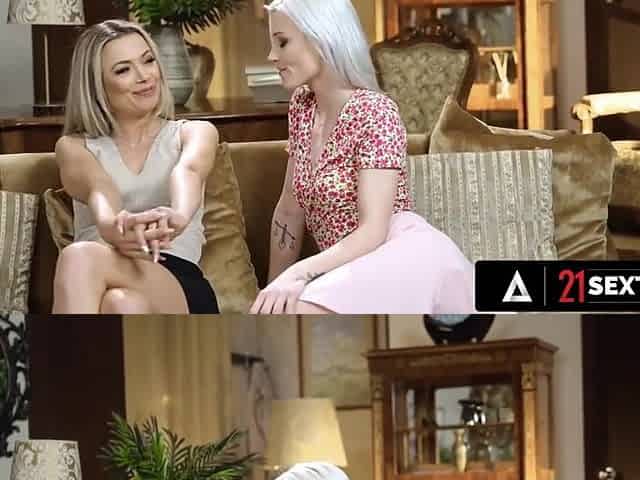 Shalina Devine In 18+ Wastes No Time Licking Busty Milfs Wet Pussy