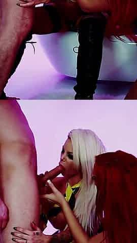 Delta White and Her Friend Get a Guy off