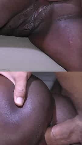 Anal Fuck in Doggystyle. My Big White Cock Fills Her Lovely Little Anus