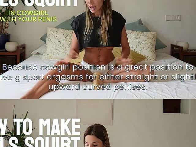 HOW TO SQUIRT ???? during the time that RIDING HIM! Real Sex Education