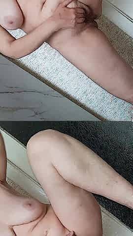 Sexy mother i'd like to fuck with hirsute twat and large melons masturbates in the kitchen