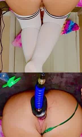 Teen Addicted to Fuck Machine