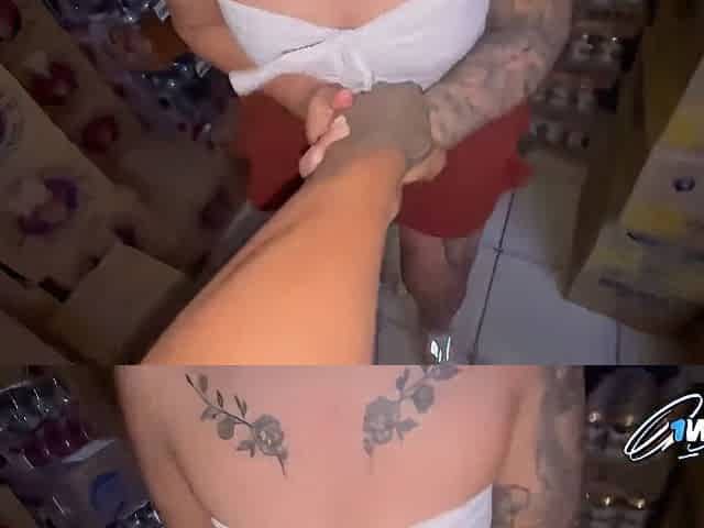 Go for it, you filthy slut! Spray yourchunky stream all over that hot, wild Latina's face - jizz face style!