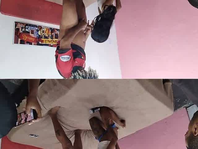 02 Behind the scenes of recording, Leo Ogro putting it solely in Jasmine Santanna's butt